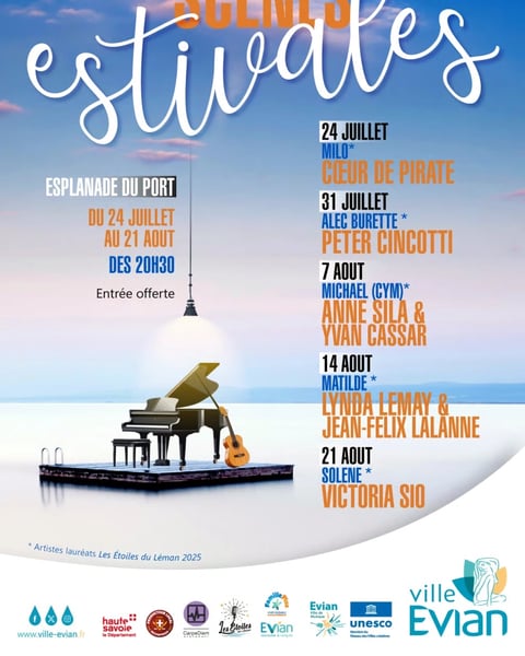 Scènes estivales Evian