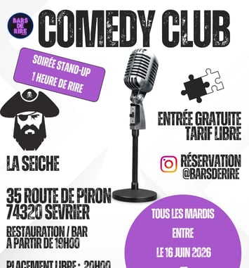 Stand-up, Comedy Club avec Bars de rire