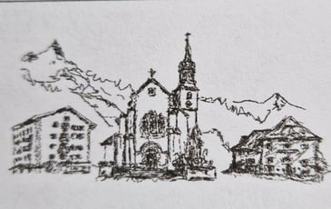 L'église Saint Michel de Chamonix entre hier et demain