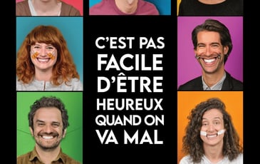 C'est pas facile d'être heureux quand on va mal