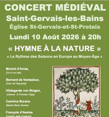 Concert Médiéval « Hymne à la Nature »