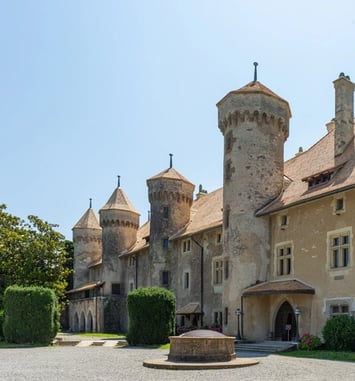 Concert de l'Harmonie Chablaisienne dans les jardins du Château de Ripaille