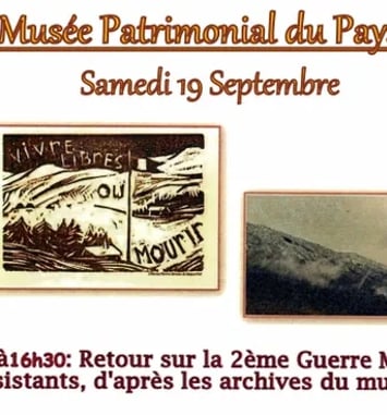 Animation et lectures, retour sur la 2ème Guerre Mondiale dans les Vallées de Thônes