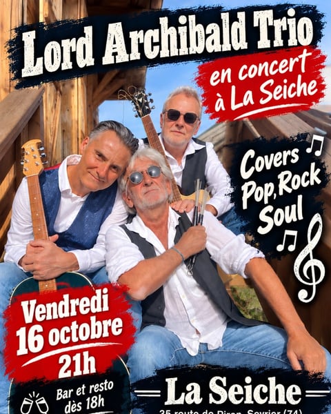 Lord Archibald en concert : covers pop, rock, soul