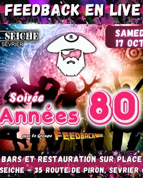 Soirée Années 80 avec le Groupe Feedback en live
