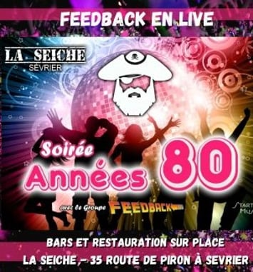Soirée Années 80 avec le Groupe Feedback en live