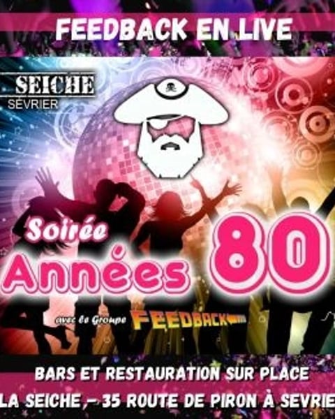 Soirée Années 80 avec le Groupe Feedback en live