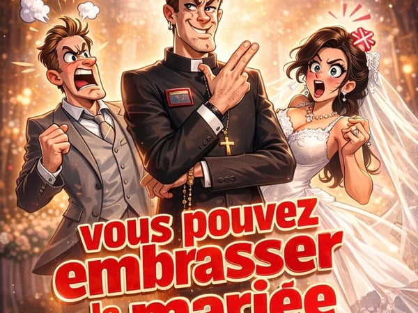 Vous pouvez embrasser la mariée