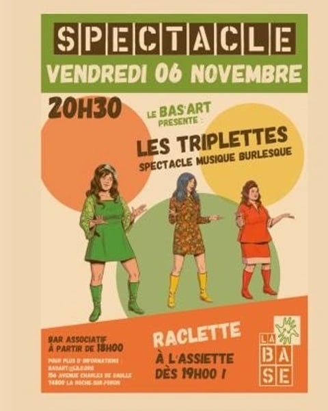 Soirée conviviale et festive avec les Triplettes